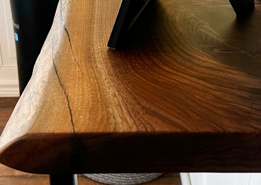 Live Edge Walnut Console Table