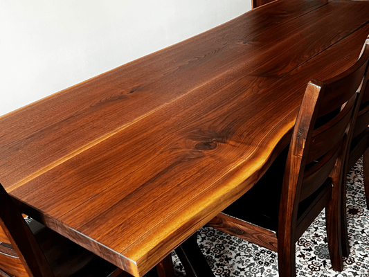 Live Edge Walnut Dining Table