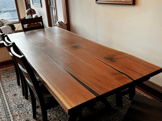 Live Edge Walnut Dining Table